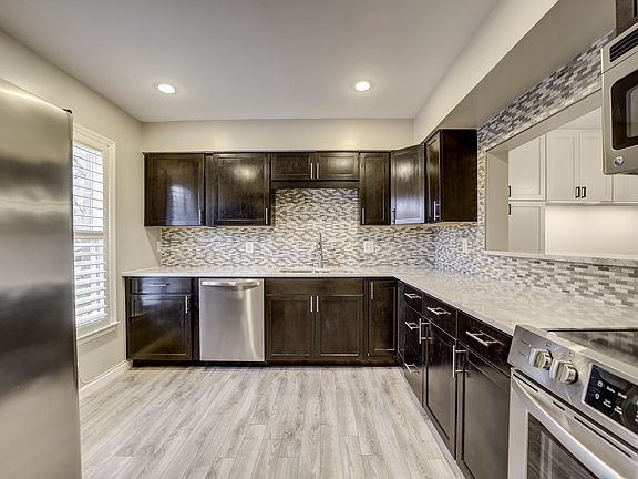 Updated kitchen with marble counters