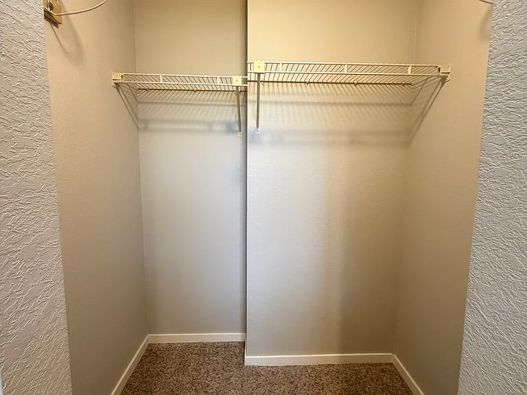 walk in primary closet