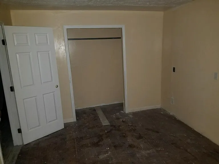 Master bedroom with huge closet!