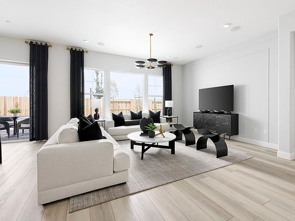 Spacious illuminated gathering room