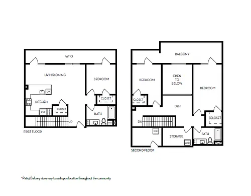 Floor plan 3x2b
