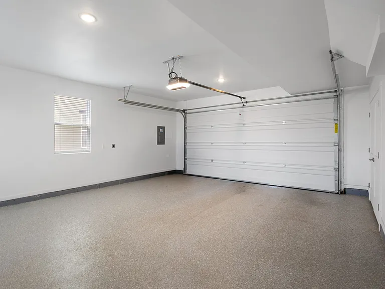 Two car garage with storage