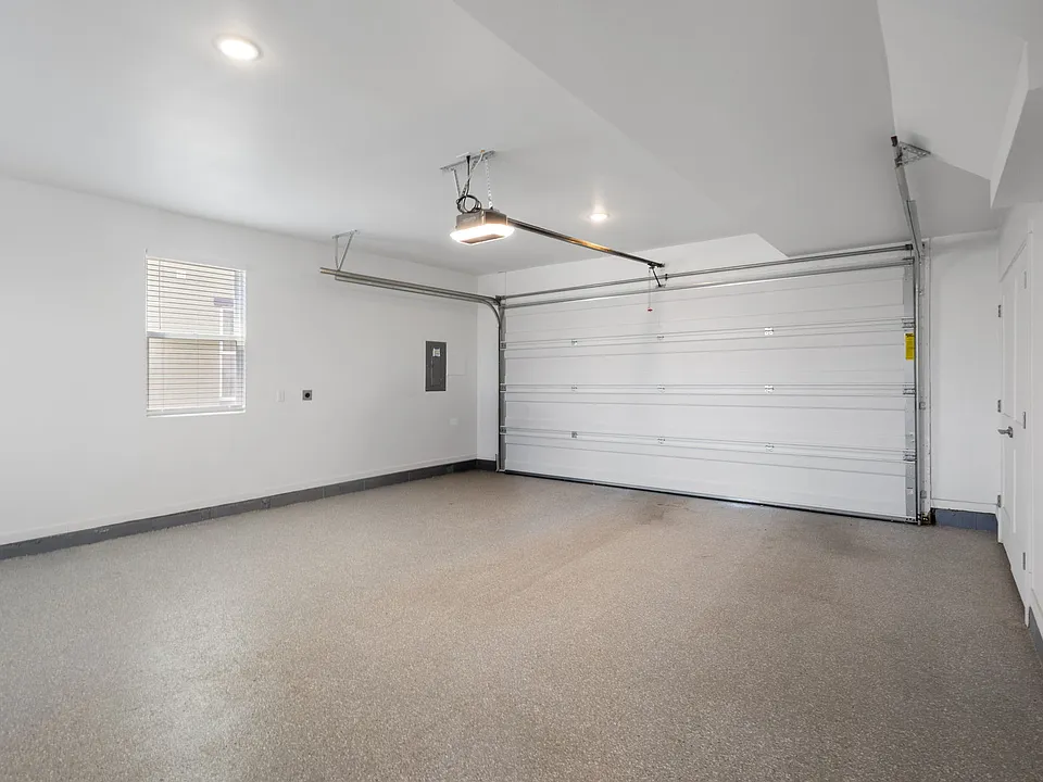 Two car garage with storage