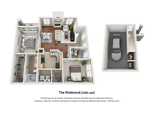 Floor plan Richmond w/Garage