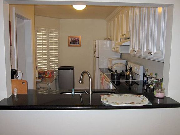 Kitchen view over counter