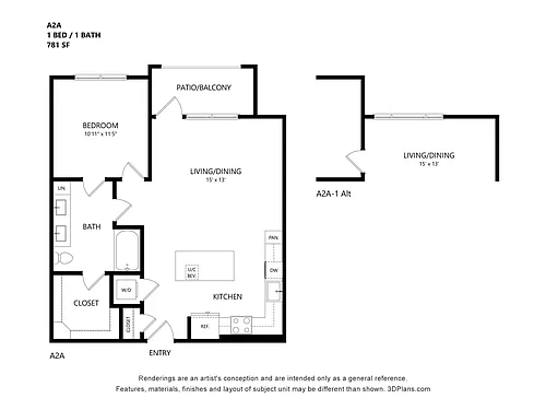 Floor plan A2a