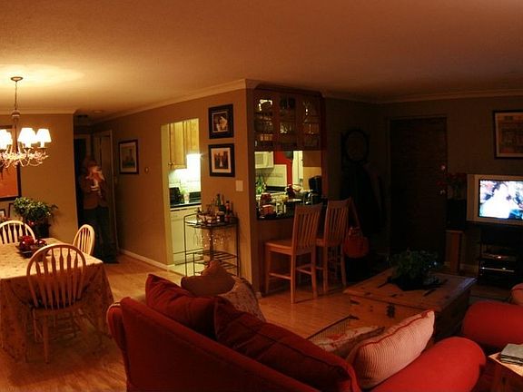 Living room looking towards kitchen