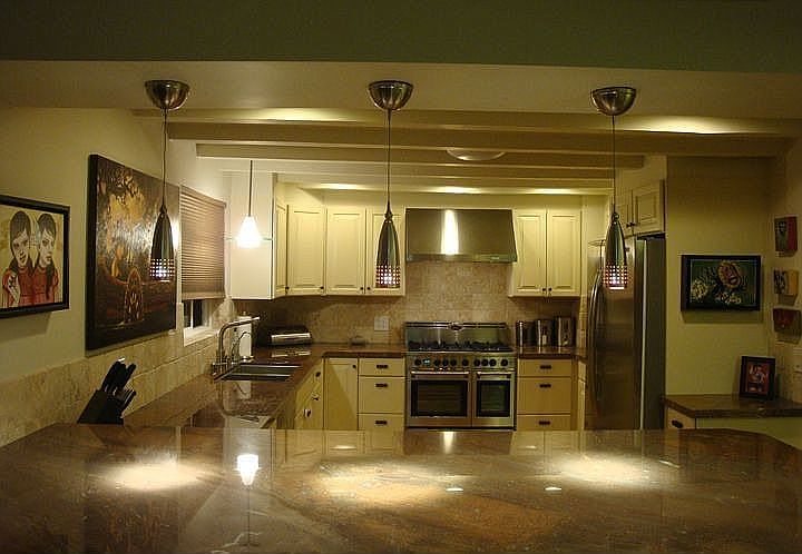 kitchen with rare granite
