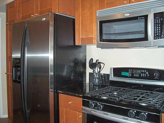 All stainless steel Whirlpool appliances for you!