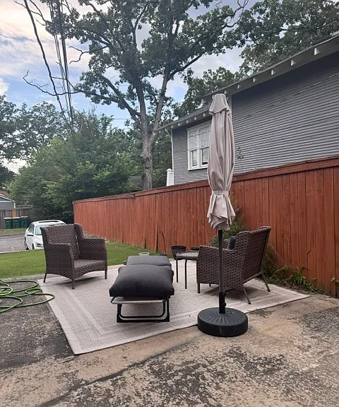 Shared outdoor patio