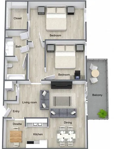 Floor plan Cedar (B2)