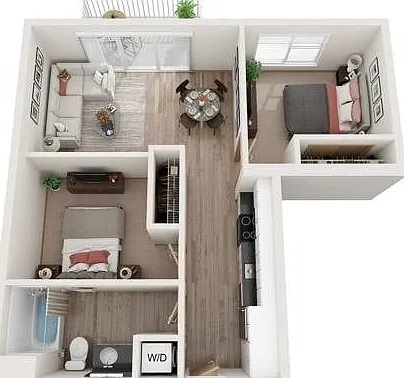 2 Bed / 1 Bath - 778 SF 2 Bed / 1 Bath - 778 SF