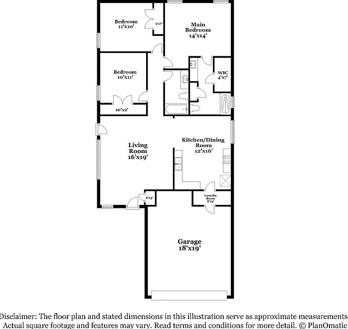 3 bed, 2.0 bath, 1305 sqft, $1,870 — Photo 2