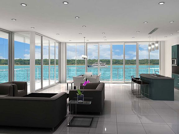 Wrap around glass facing H2o