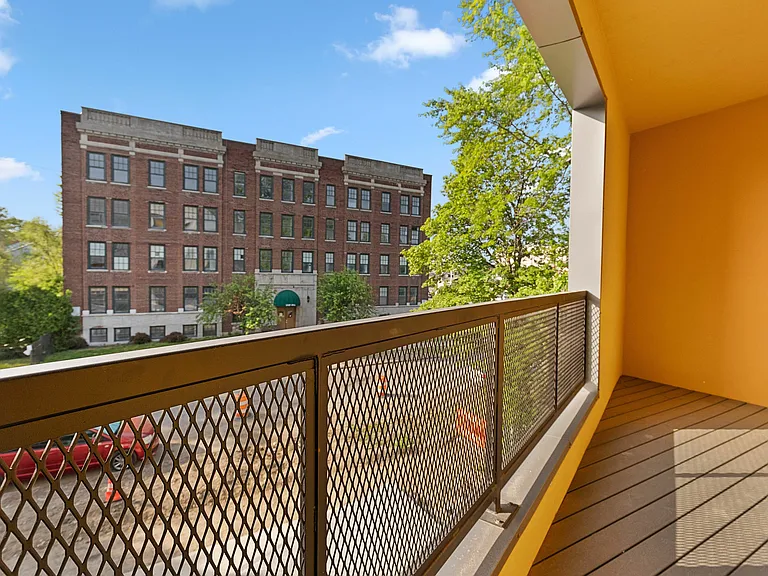 Balcony Overlooking Street