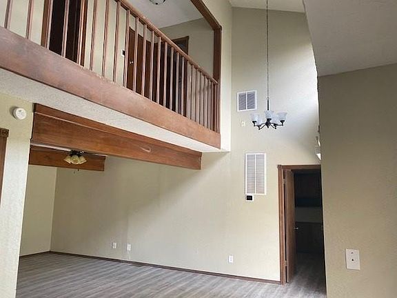 Inside under balcony