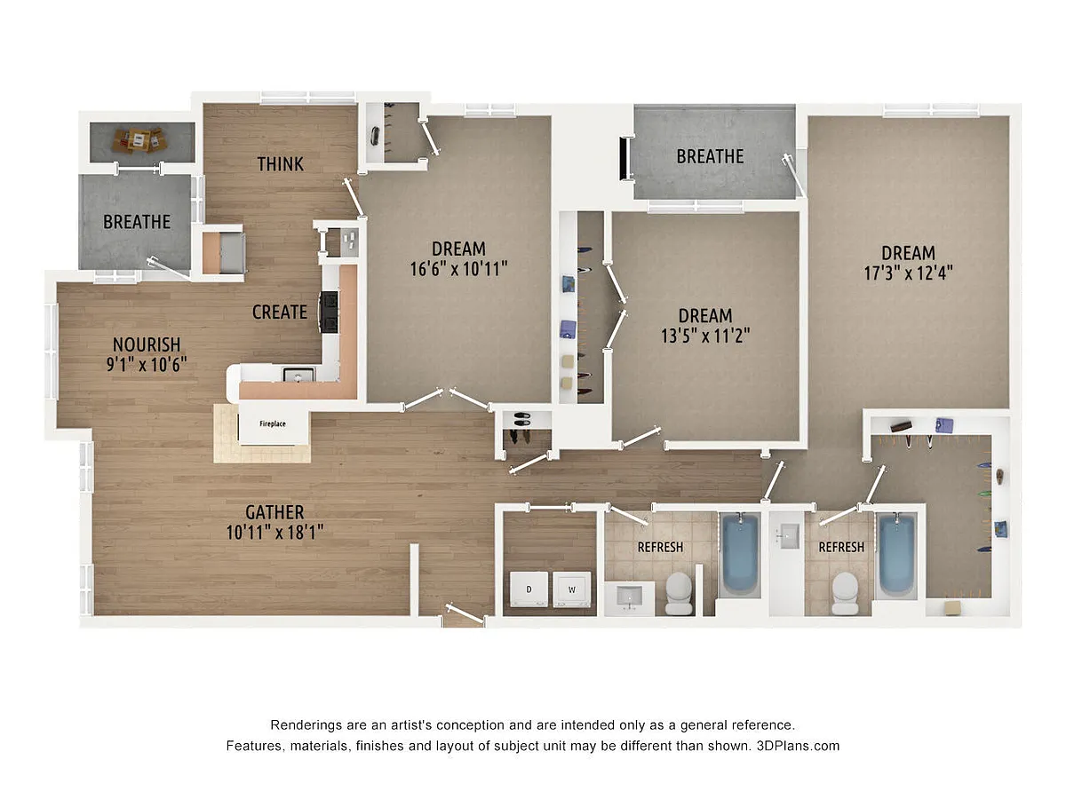 Floor plan C2 Renovated