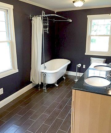 Upstairs bath/heated floors