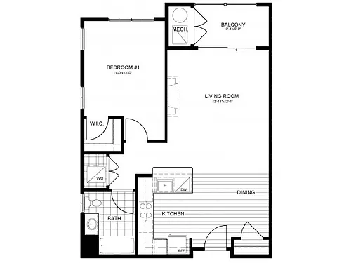 Floor plan A1B