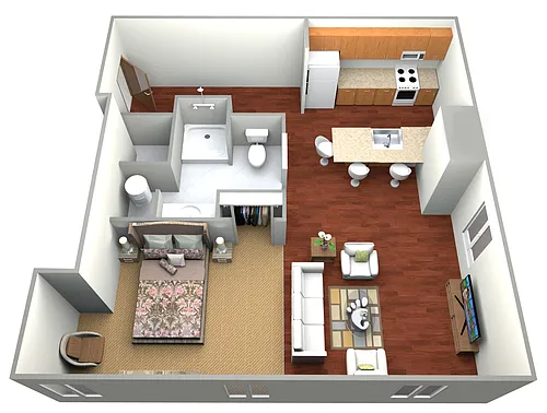 Floor plan Kassenborg | Studio
