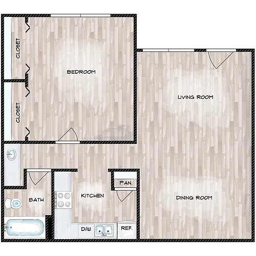 Floor plan 1X1