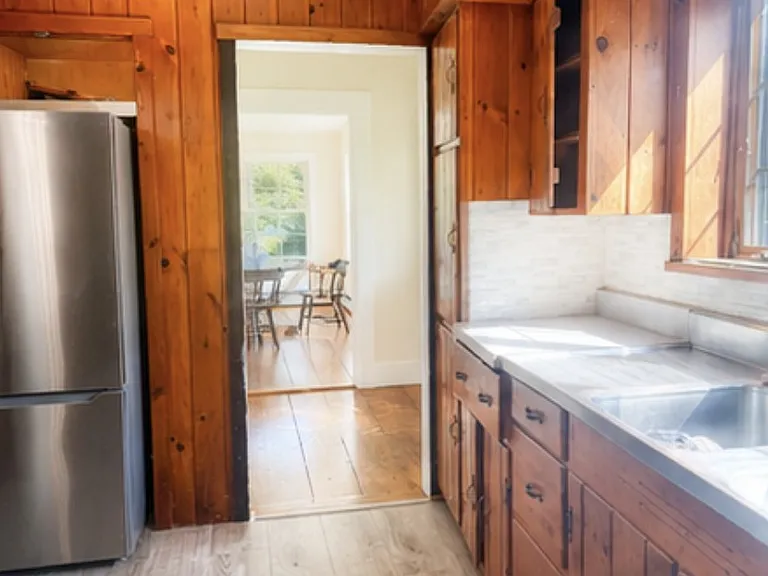 New stainless steel fridge