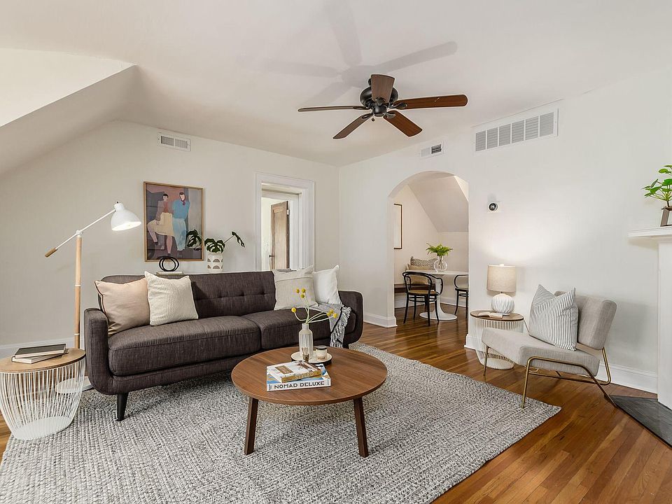 living room with gas fireplace