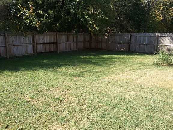 Fenced back yard