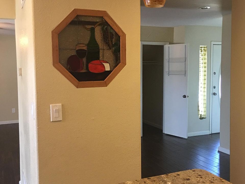 Pantry/AC behind stained glass