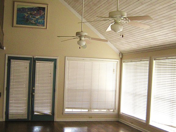 living room/cathedral ceilin