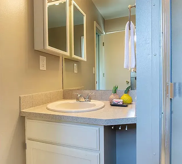 3rd floor bathroom with standup shower.