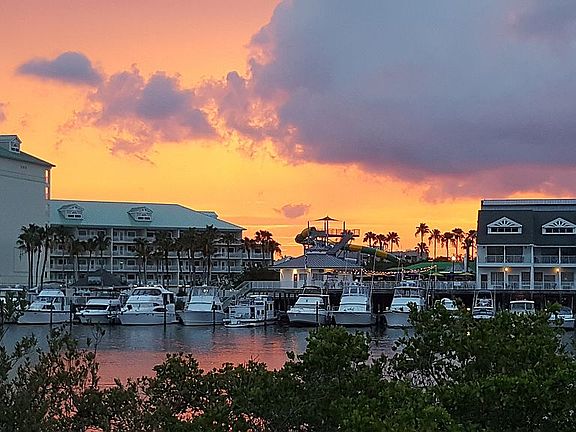 Beautiful sunsets from patio