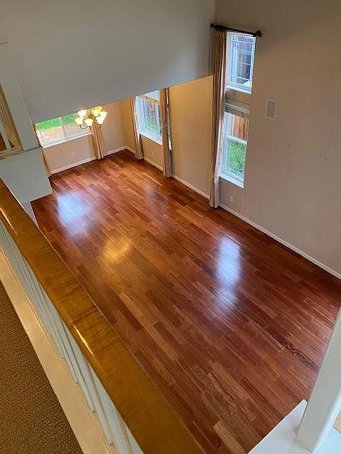 High ceiling living room