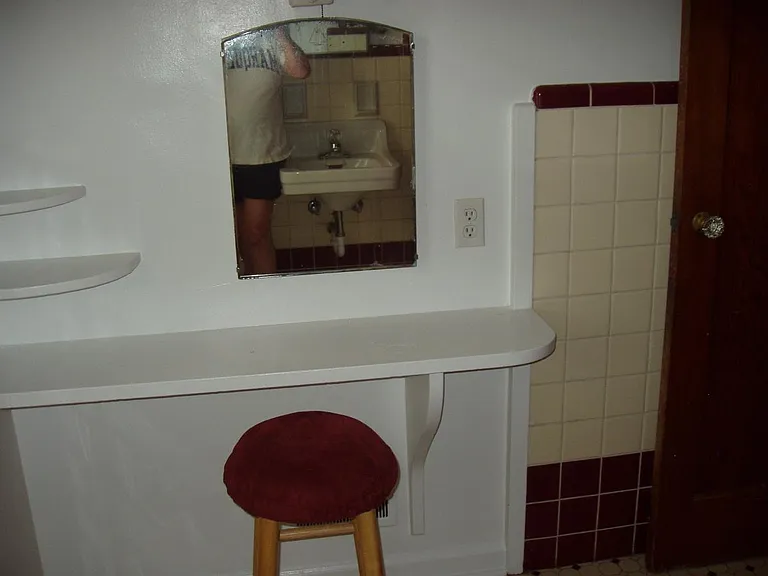 vanity in main floor bathroom