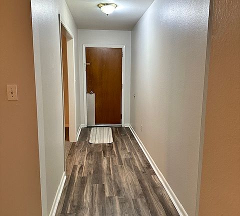 View from hallway to front door.