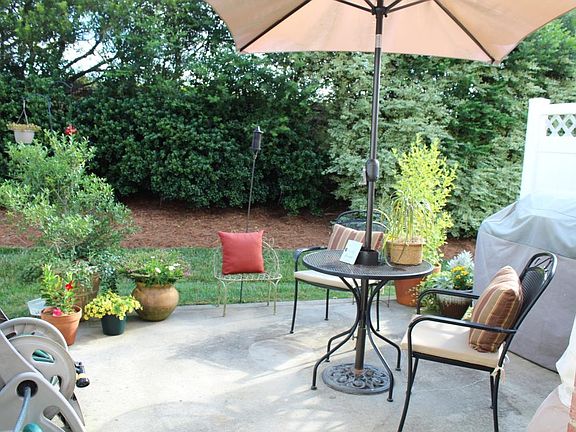 Patio and backyard