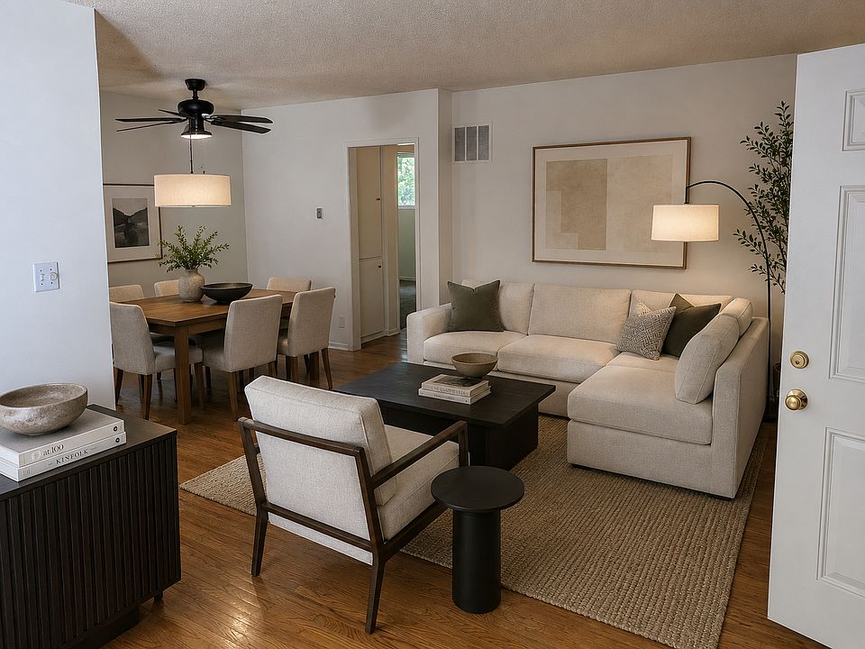 Simulated furniture - apartment is unfurnished
