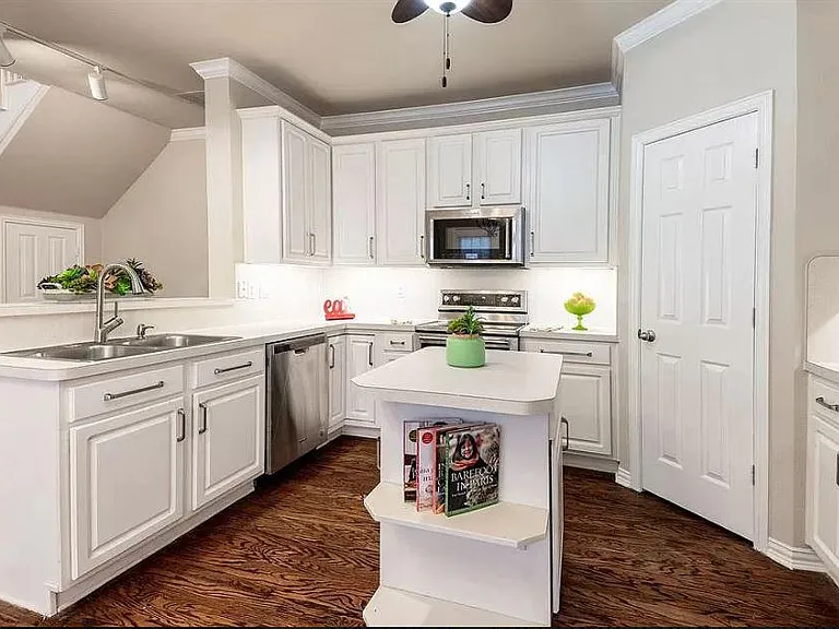 Looking north at Kitchen