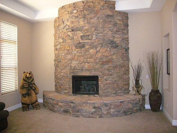Gorgeous Stone Fireplace