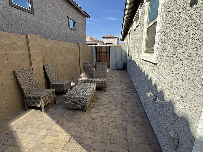Private backyard