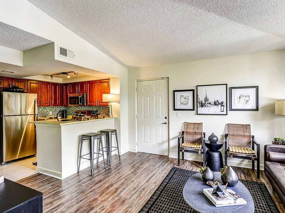 Gables Town Place Model living and kitchen