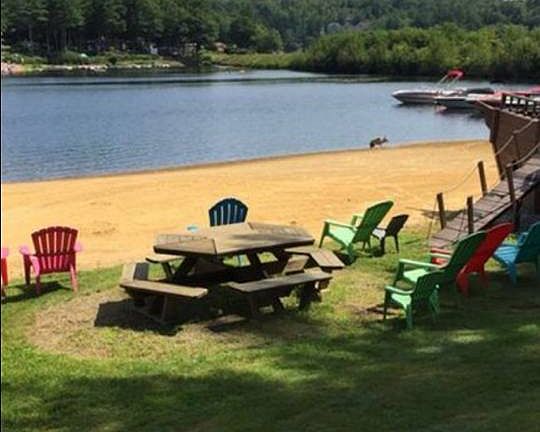 beach and play area