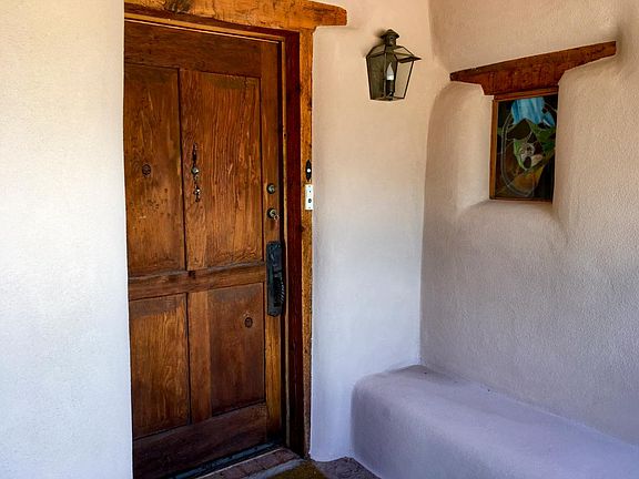Many Santa Fe details abound in this house.