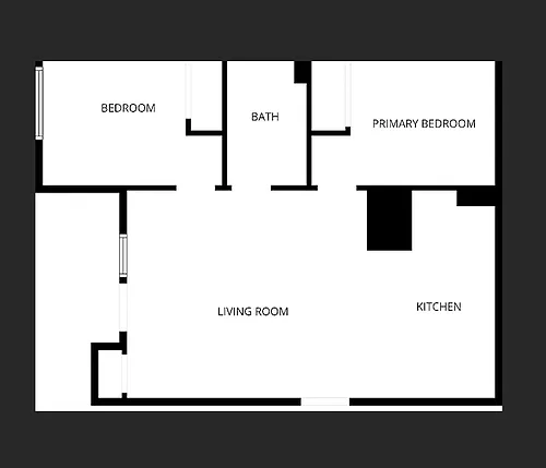 Floor plan SM 2 Bed