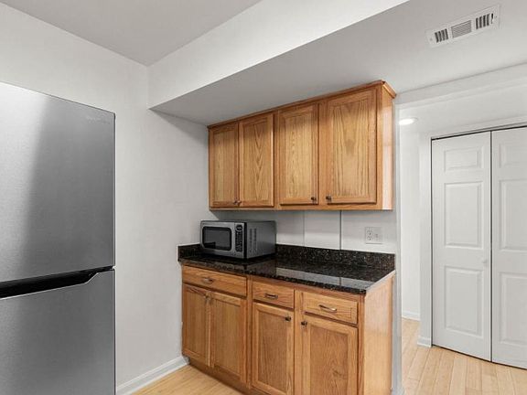 Lots of storage in kitchen; microwave included.