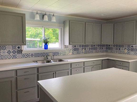 kitchen cabinets and island