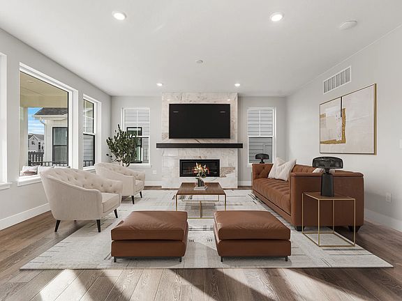 Homesite 265 Great Room - Virtually Staged