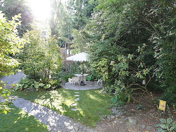 Patio by the creek