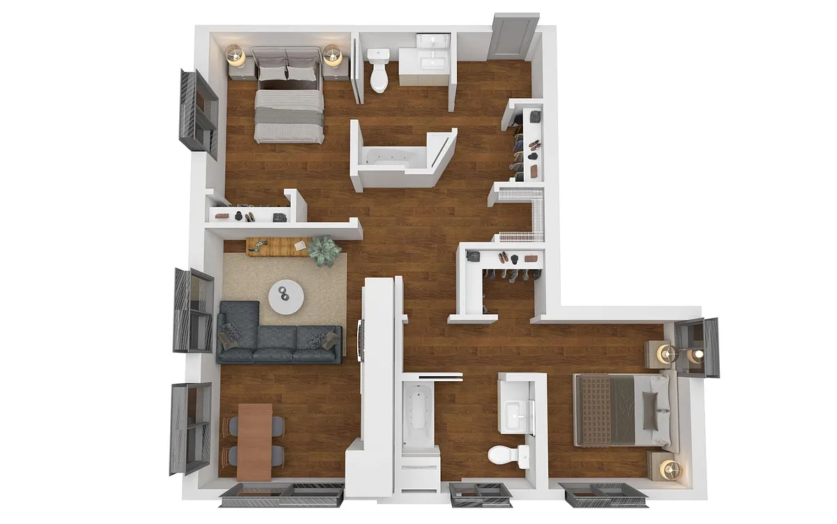 Floor plan 2 Bedroom