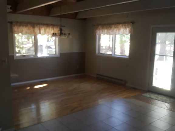 Dining area hardwood floor